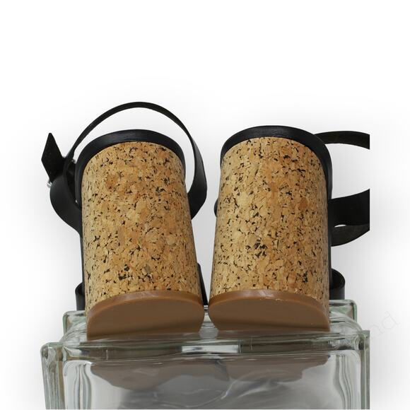 8.5Wide LaneBryant Dream Cloud Cross-Front Platform Sandal Block Heel Cork - Picture 5 of 8